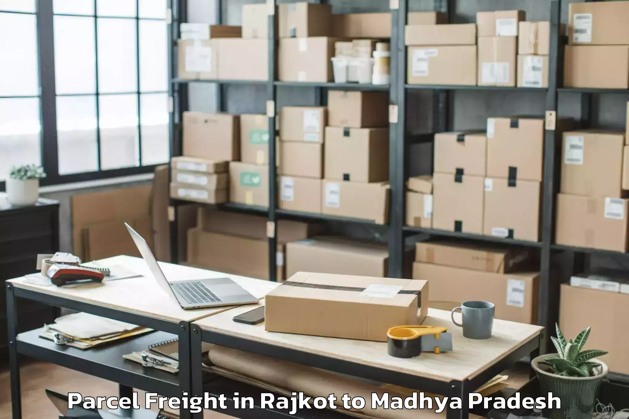 Quality Rajkot to Dhemarkheda Parcel Freight